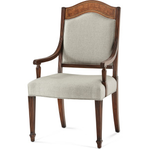 English Cabinet Maker Sheraton's Satinwood Armchair