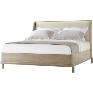 Repose Wooden With Upholstered Headboard US King Bed