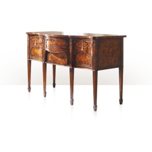 Althorp Living History A Sheraton serpentine mahogany sideboard