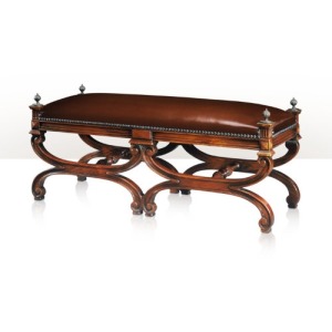 A hand carved window seat / bench  Seating