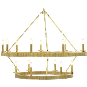 TA Illuminations Simon Grande Stack Chandelier