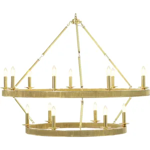 TA Illuminations Simon Grande Stack Chandelier