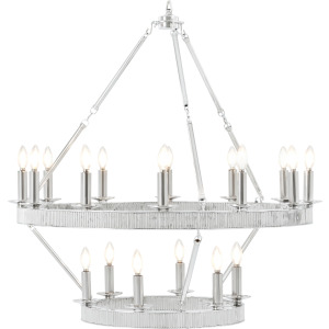 TA Illuminations Simon Media Stack Chandelier