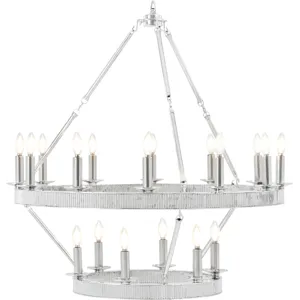 TA Illuminations Simon Media Stack Chandelier