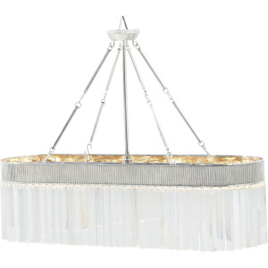 TA Illuminations Simon Ovale Crystal Chandelier