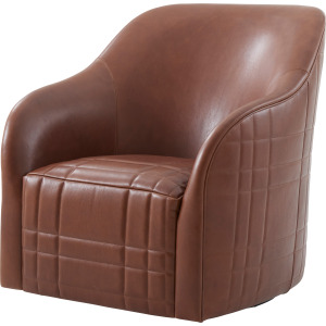 Seated Tartan Swivel Chair