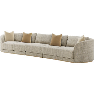 Seated Menton Latte Armless Chair