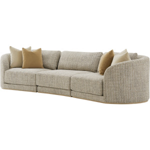 Seated Menton Latte Armless Wedge Chair