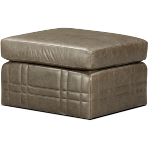 Seated Delray Toffee Ottoman