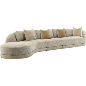 Seated Menton Latte LAF Chaise