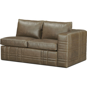 Seated Delray Toffee RAF Loveseat