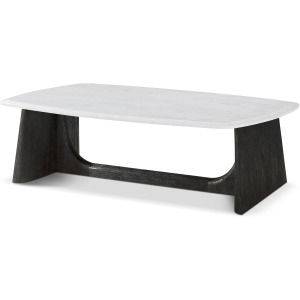 Repose Wooden Coffee Table Quartz Top