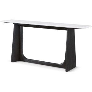 Repose Wooden Console Table Quartz Top