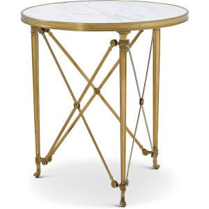 Spencer London Round Brass Center Table