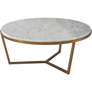 TA Studio Small Fisher Round Cocktail Table(Marble)