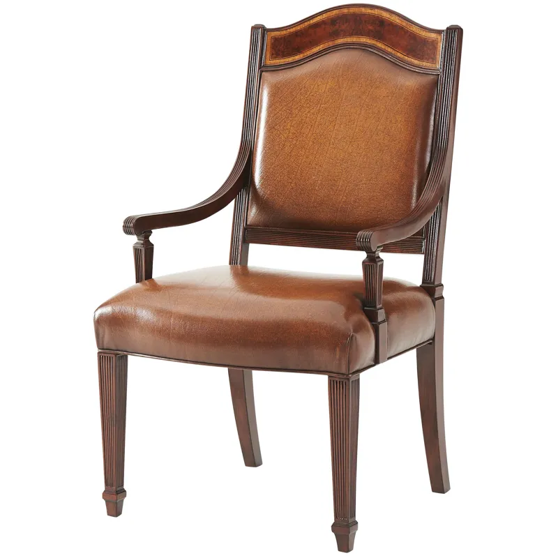 Stephen Church Sheraton\'s Satinwood Armchair