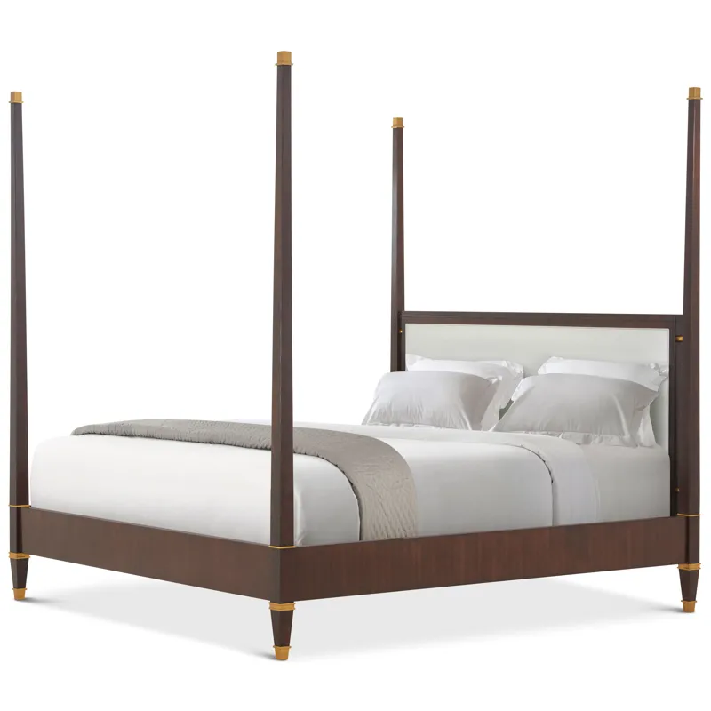 Marlborough by Alexa Hampton Markos Upholstered Poster Us Bed - Queen