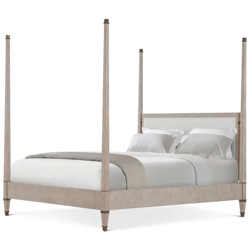 Marlborough by Alexa Hampton Markos Upholstered Poster Bed - California King