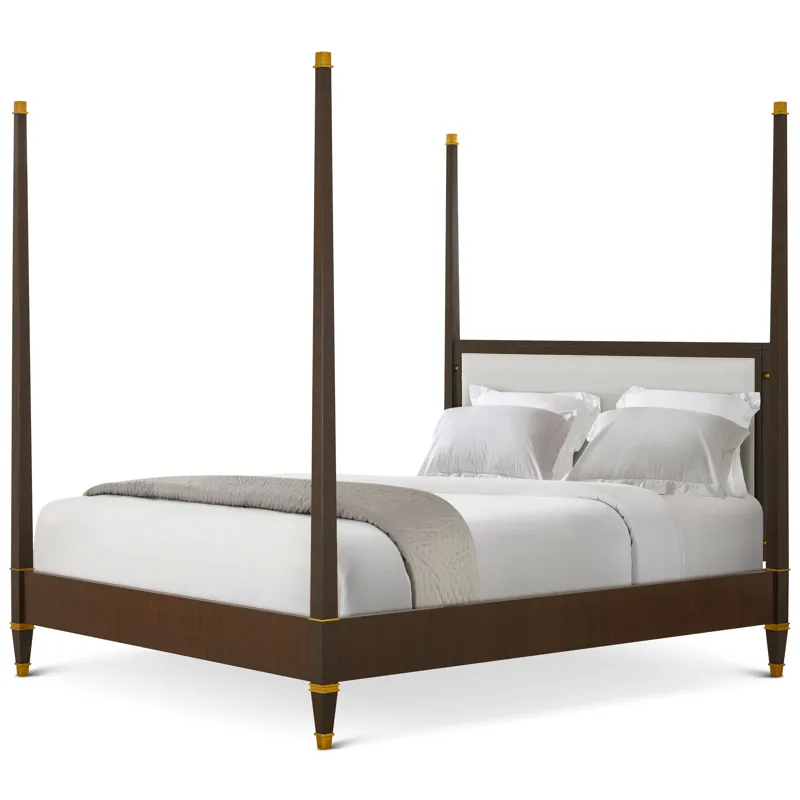Marlborough by Alexa Hampton Markos Upholstered Poster Bed - California King