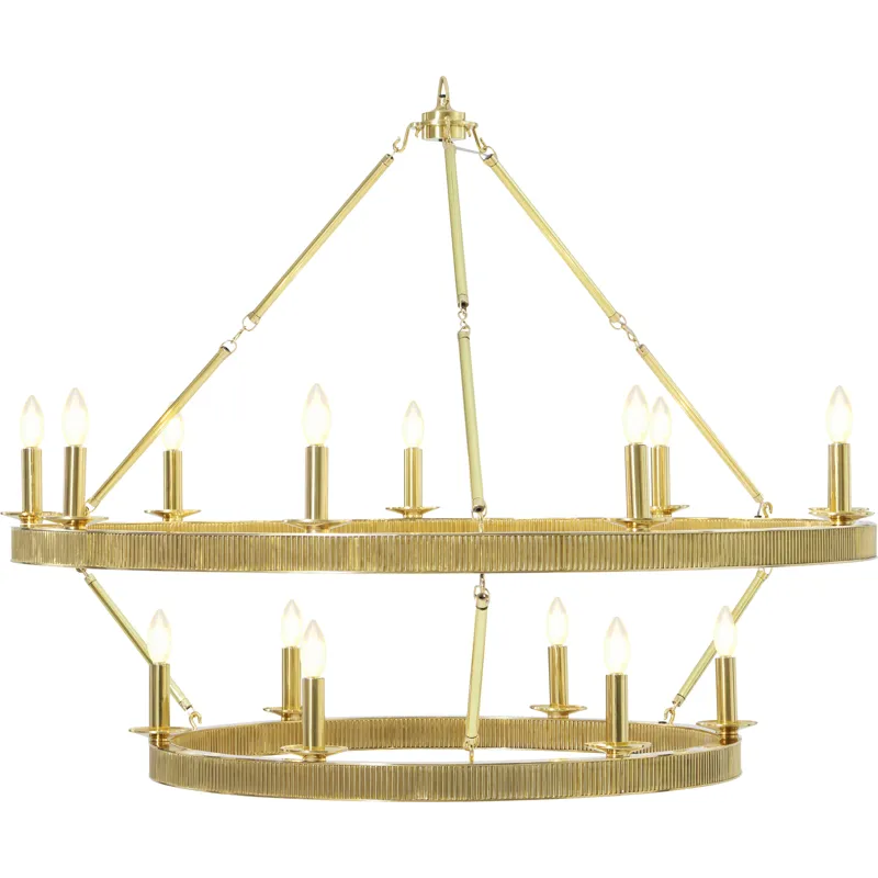 TA Illuminations Simon Grande Stack Chandelier