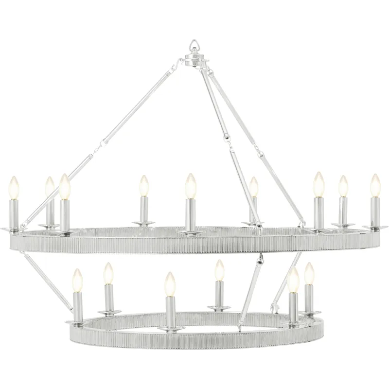 TA Illuminations Simon Grande Stack Chandelier