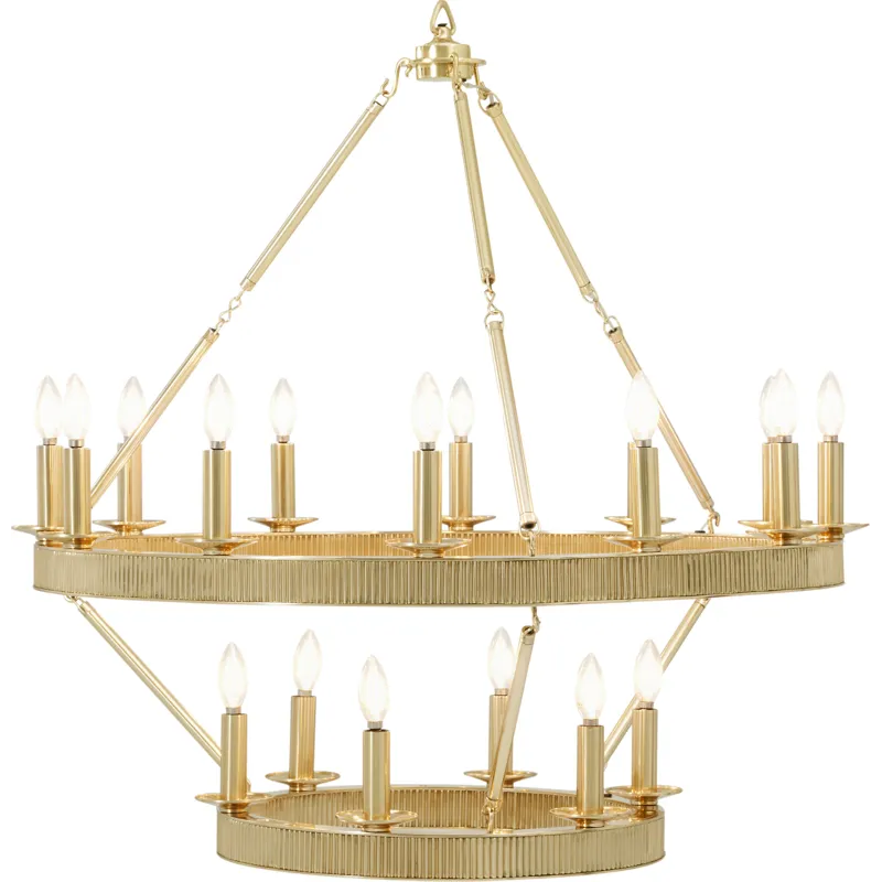 TA Illuminations Simon Media Stack Chandelier
