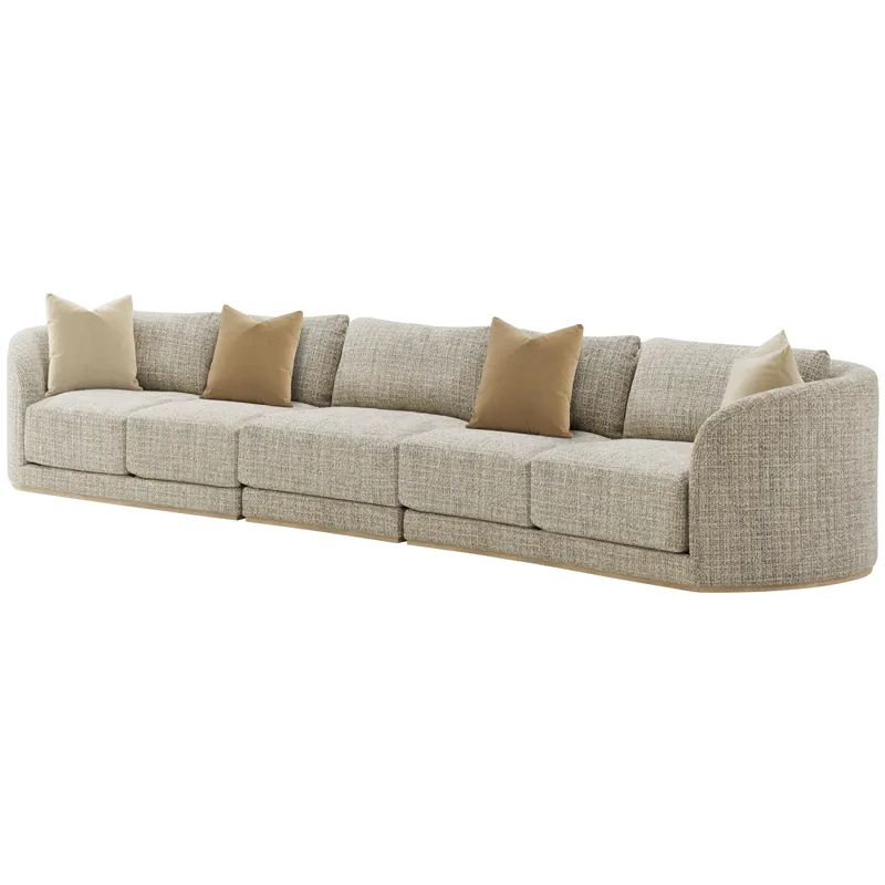 Seated Menton Latte Armless Chair