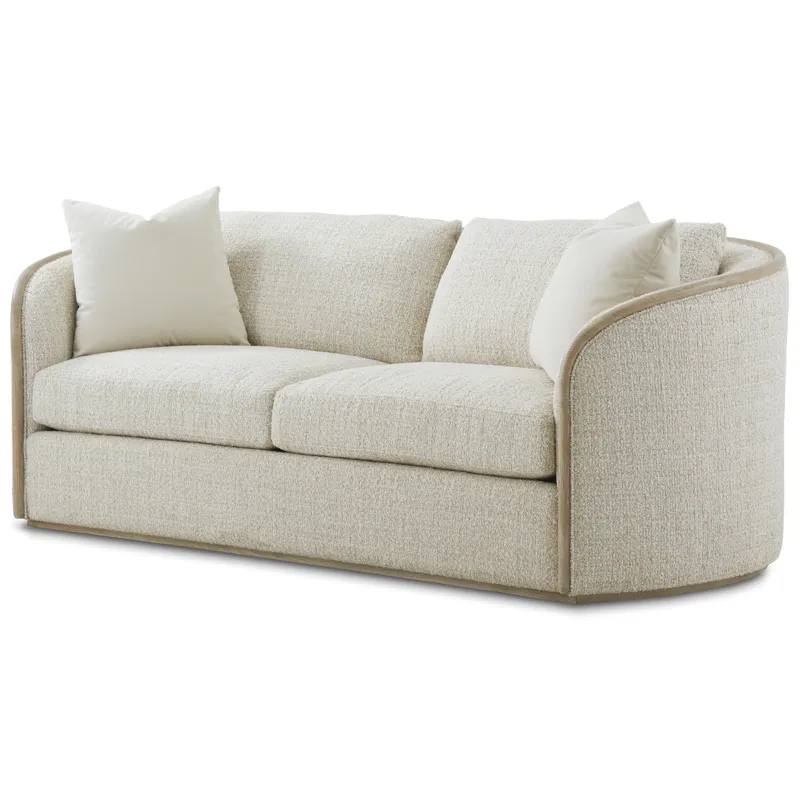 Seated Toulon Chalk Tweed Sofa