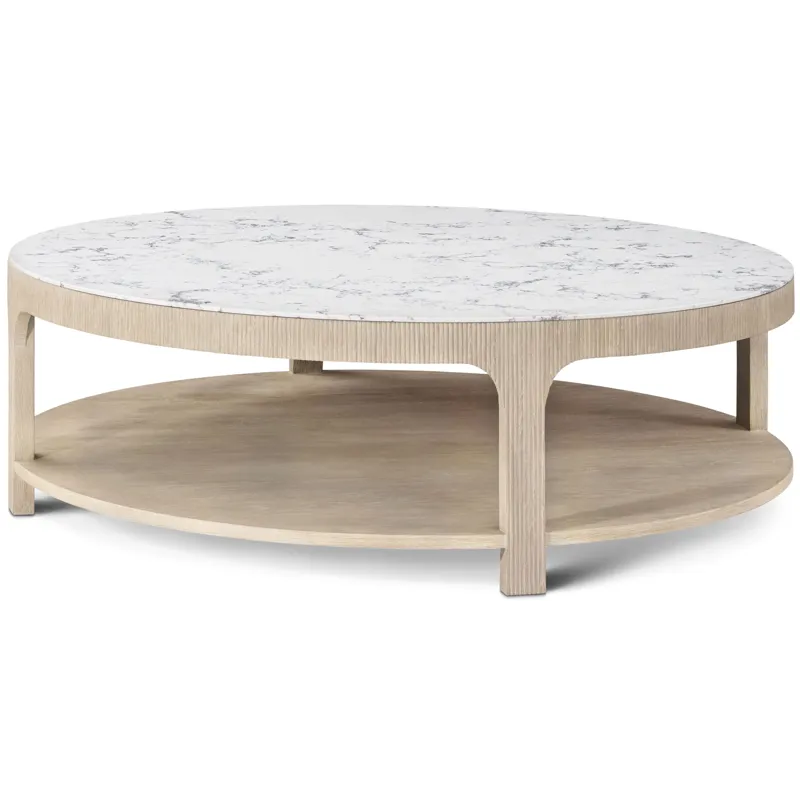 Horizon Round Quartz Cocktail Table