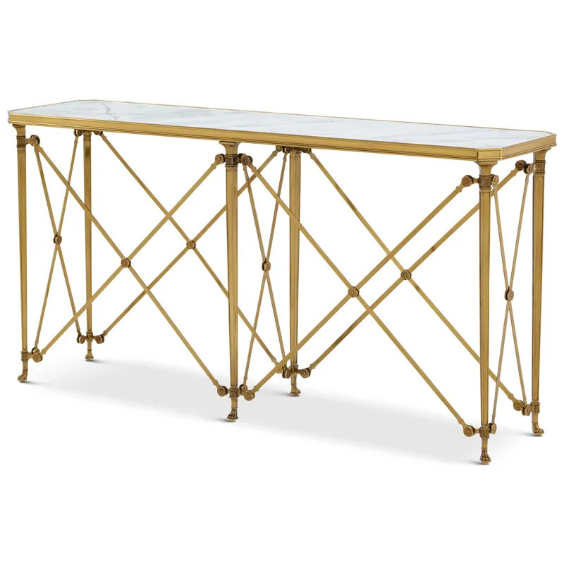 Spencer London Brass Console Table