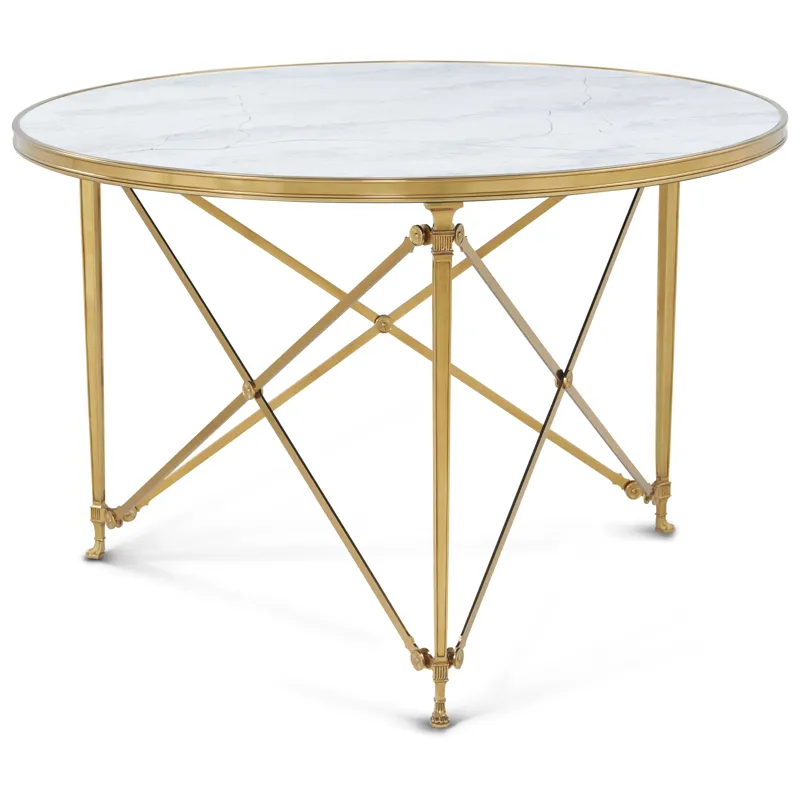 Spencer London Round Brass Center Table II