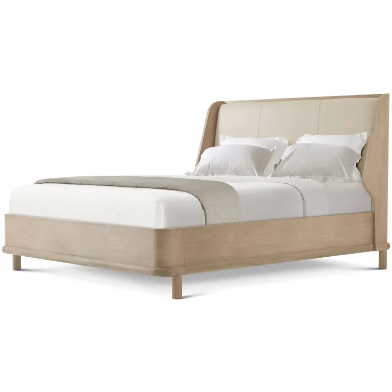 Repose Wooden With Upholstered Headboard Cali Bed - King