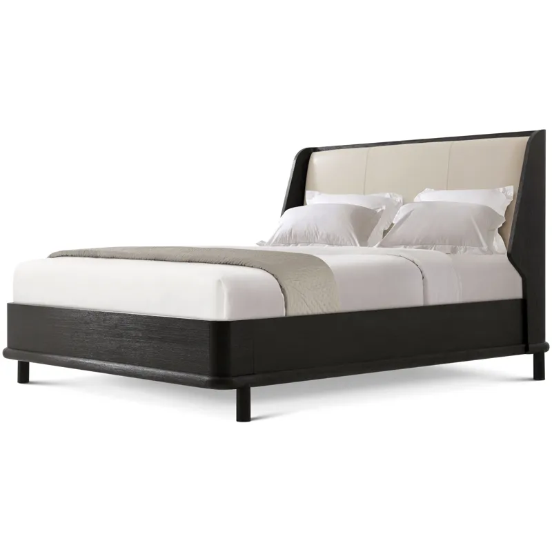 Repose Wooden With Upholstered Headboard Cali Bed - King