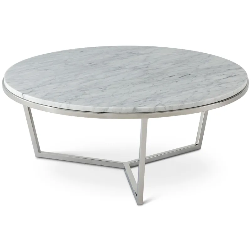 TA Studio Small Fisher Round Cocktail Table(Marble)