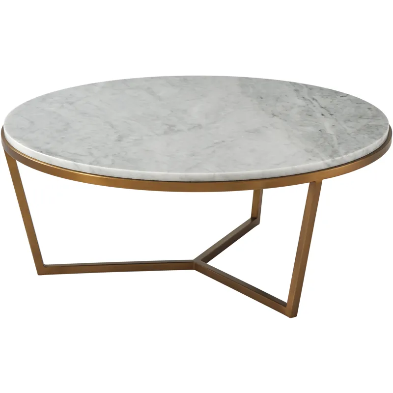 TA Studio Small Fisher Round Cocktail Table(Marble)