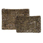 Water Hyacinth Trays - Set of 2