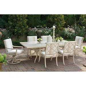 Misty Garden Dining Table W/Porcelain Top