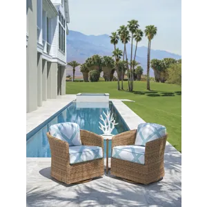 Palm Desert Poolside Swivel Occassional Chair