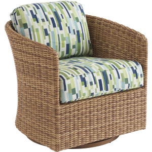 Palm Desert Poolside Swivel Occassional Chair