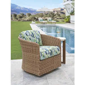Palm Desert Poolside Swivel Occassional Chair