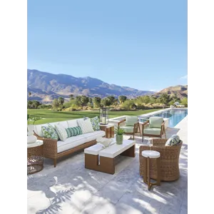 Palm Desert Poolside Swivel Occassional Chair