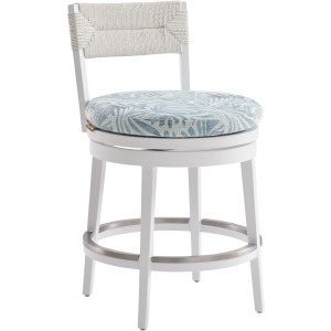 Ocean Breeze Promenade Swivel Counter Stool