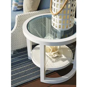 Ocean Breeze Promenade Round End Table