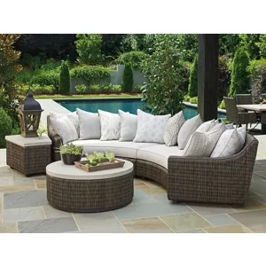 Cypress Point Ocean Terrace Curved Sectional Armless Sofa