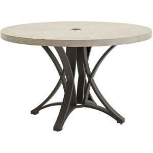 Cypress Point Ocean Terrace Dining Table W/Weatherstone Top