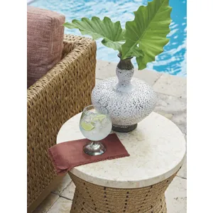 Los Altos Valley View Round Side Table