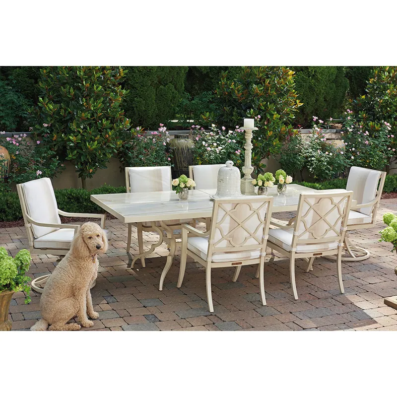 Misty Garden Dining Table W/Porcelain Top