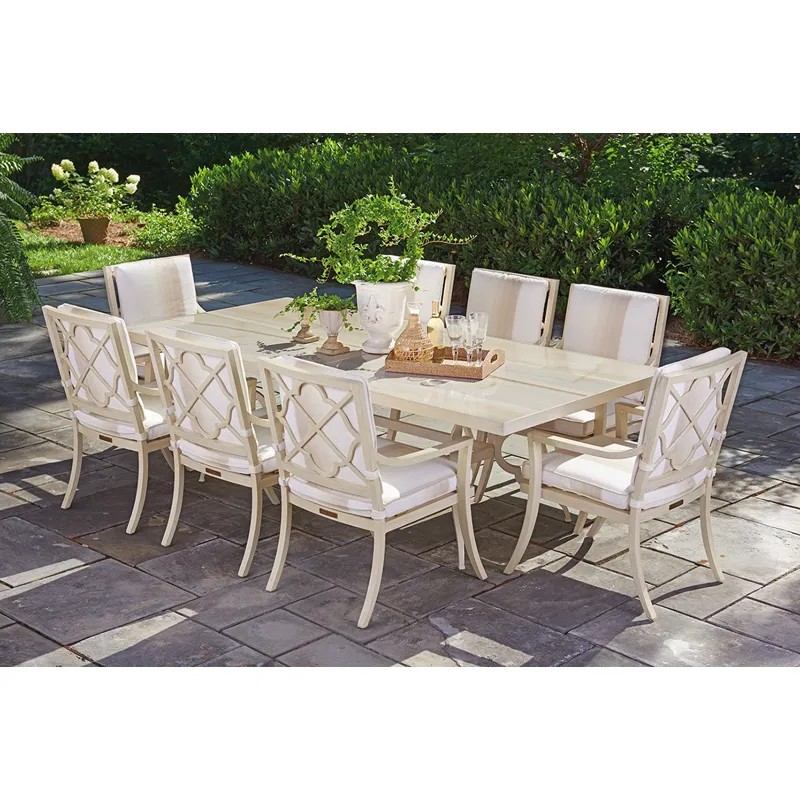 Misty Garden Dining Table W/Porcelain Top
