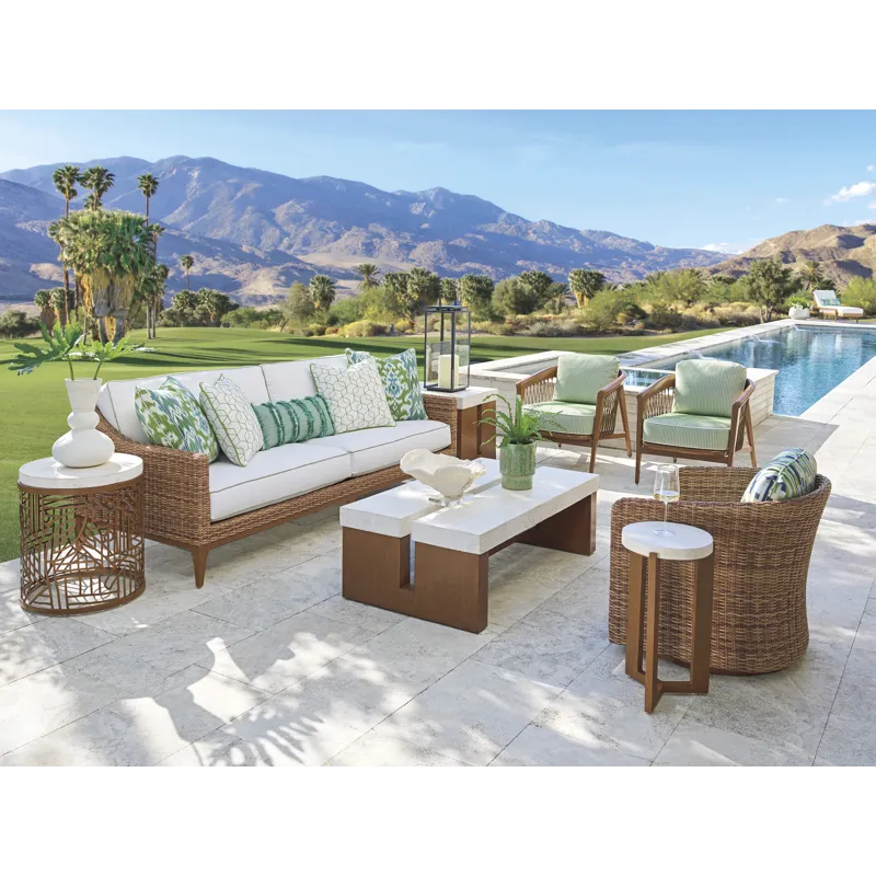 Palm Desert Poolside Swivel Occassional Chair