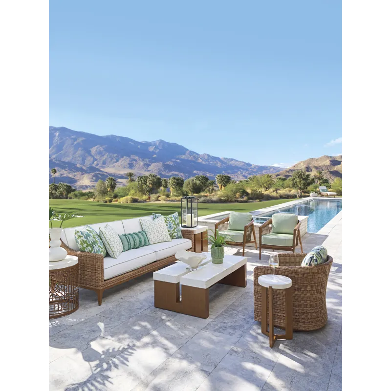 Palm Desert Poolside Swivel Occassional Chair